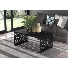 Kávézóasztal RINA 100x60, Fekete, Fekete