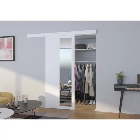 Falra szerelhető tolóajtó MALTA 76, Fehér