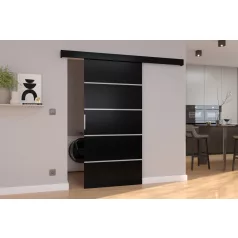 Falra szerelhető tolóajtó BIELLA 86, Fekete