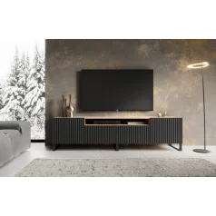 ÁLLÓ NOEMI TV szekrény, Fekete, Artisan