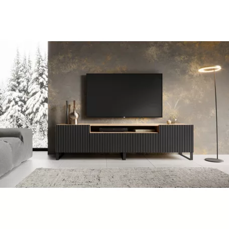 ÁLLÓ NOEMI TV szekrény, Fekete, Artisan