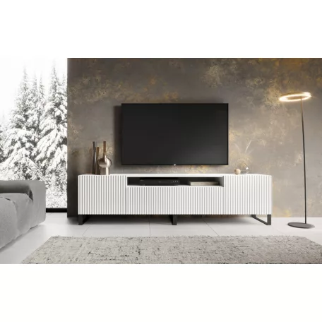 ÁLLÓ NOEMI TV szekrény, Fehér, Fehér