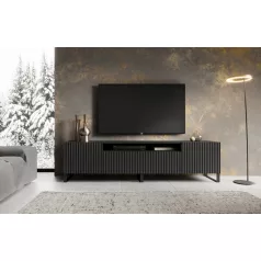ÁLLÓ NOEMI TV szekrény, Fekete, Fekete