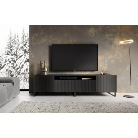 ÁLLÓ NOEMI TV szekrény, Fekete, Fekete
