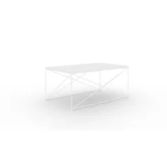 Dante dohányzóasztal, Fekete, Fehér fényes