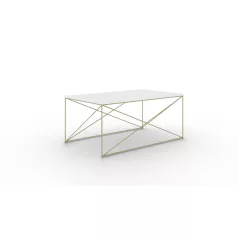 Dante dohányzóasztal, Arany, Fehér