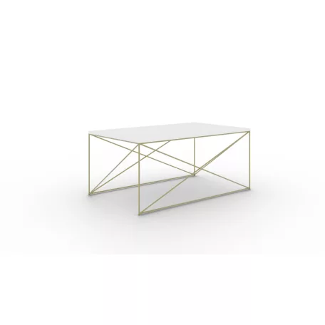 Dante dohányzóasztal, Arany, Fehér