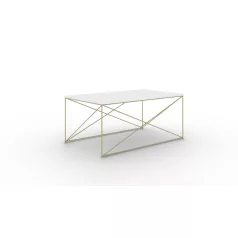 Dante dohányzóasztal, Arany, Fehér fényes