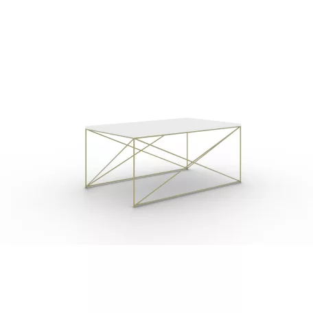 Dante dohányzóasztal, Arany, Fehér fényes