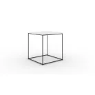 Adina dohányzóasztal, Fekete, Fehér fényes