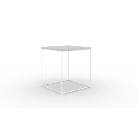 Adina dohányzóasztal, Fehér, Beton