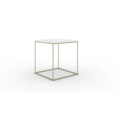 Adina dohányzóasztal, Arany, Fehér fényes