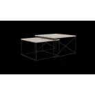 Licco 2in1 dohányzóasztal, Fekete, Sonoma