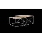 Licco 2in1 dohányzóasztal, Fehér, Artisan