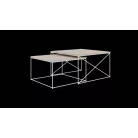 Licco 2in1 dohányzóasztal, Fehér, Sonoma