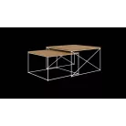 Licco 2in1 dohányzóasztal, Fehér, Lancelot tölgy