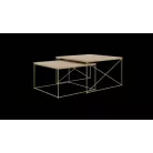 Licco 2in1 dohányzóasztal, Arany, Artisan