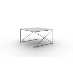 Nelia dohányzóasztal, Fekete, Beton