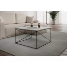 Nelia dohányzóasztal, Fekete, Fehér