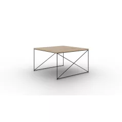 Nelia dohányzóasztal, Fekete, Artisan