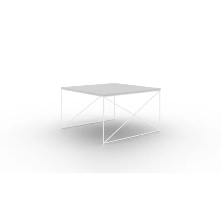 Nelia dohányzóasztal, Fehér, Beton