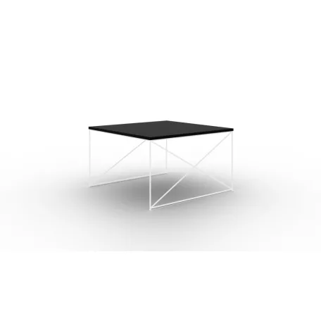 Nelia dohányzóasztal, Fehér, Fekete