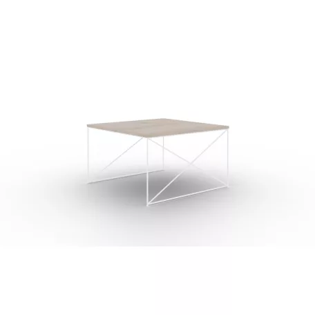 Nelia dohányzóasztal, Fehér, Sonoma