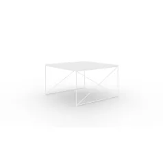 Nelia dohányzóasztal, Fehér, Fehér fényes