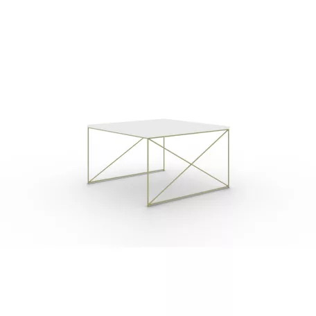 Nelia dohányzóasztal, Arany, Fehér