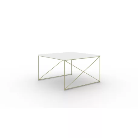 Nelia dohányzóasztal, Arany, Fehér fényes