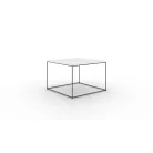 Kávéasztal Roni, Fekete, Fehér fényes