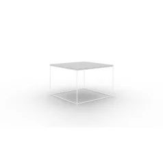 Kávéasztal Roni, Fehér, Beton