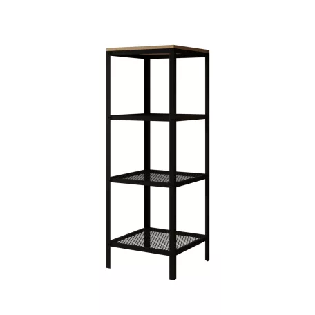 Reli polc, Fekete, Sonoma