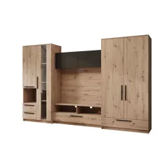 Bútorfal Male, Artisan, Fekete