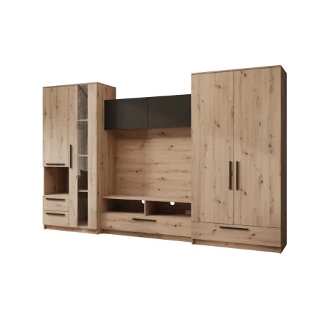 Bútorfal Male, Artisan, Fekete