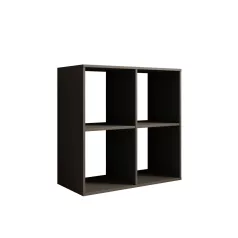 Könyvespolc Lenti , Szürke, Szürke