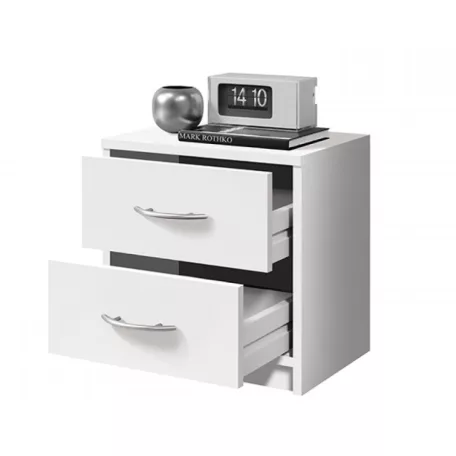 PEPE II éjjeliszekrény fehér színben