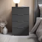 Smilla éjjeliszekrény 4SK grafit színben
