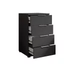 Smilla éjjeliszekrény 4SK grafit színben