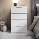 Smilla éjjeliszekrény 4SK fehér színben