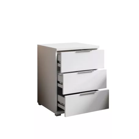 Smilla éjjeliszekrény 3SK fehér színben
