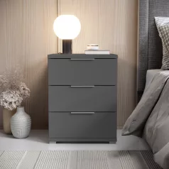 Smilla éjjeliszekrény 3SK grafit színben