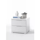 Smilla éjjeliszekrény 2SK fehér színben