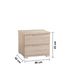 Smilla éjjeliszekrény 2SK sonoma színben