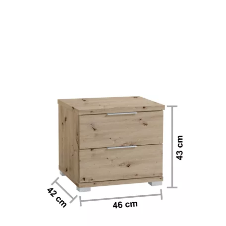 Smilla éjjeliszekrény 2SK artisan színben