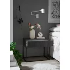 MARLE II. éjjeliszekrény fekete színben 60 cm