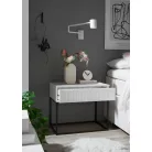 MARLE II. éjjeliszekrény fehér színben 60 cm