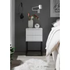 MARLE III. 2 fiókos éjjeliszekrény fehér színben 40 cm