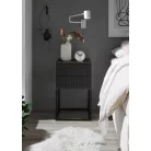 MARLE III. 2 fiókos éjjeliszekrény fekete színben 40 cm