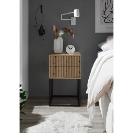 MARLE III. 2 fiókos éjjeliszekrény artisan tölgy színben 40 cm